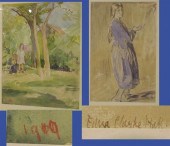Two pieces by Edna Clarke Hall