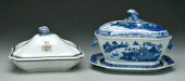 Two pieces Chinese export porc