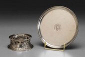 Two Pieces English Silver Holl