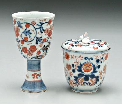 Two pieces Imari porcelain: Chinese