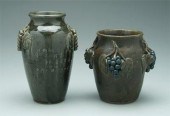 Two pieces Meaders pottery, bo