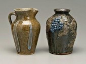 Two pieces Meaders pottery: ja