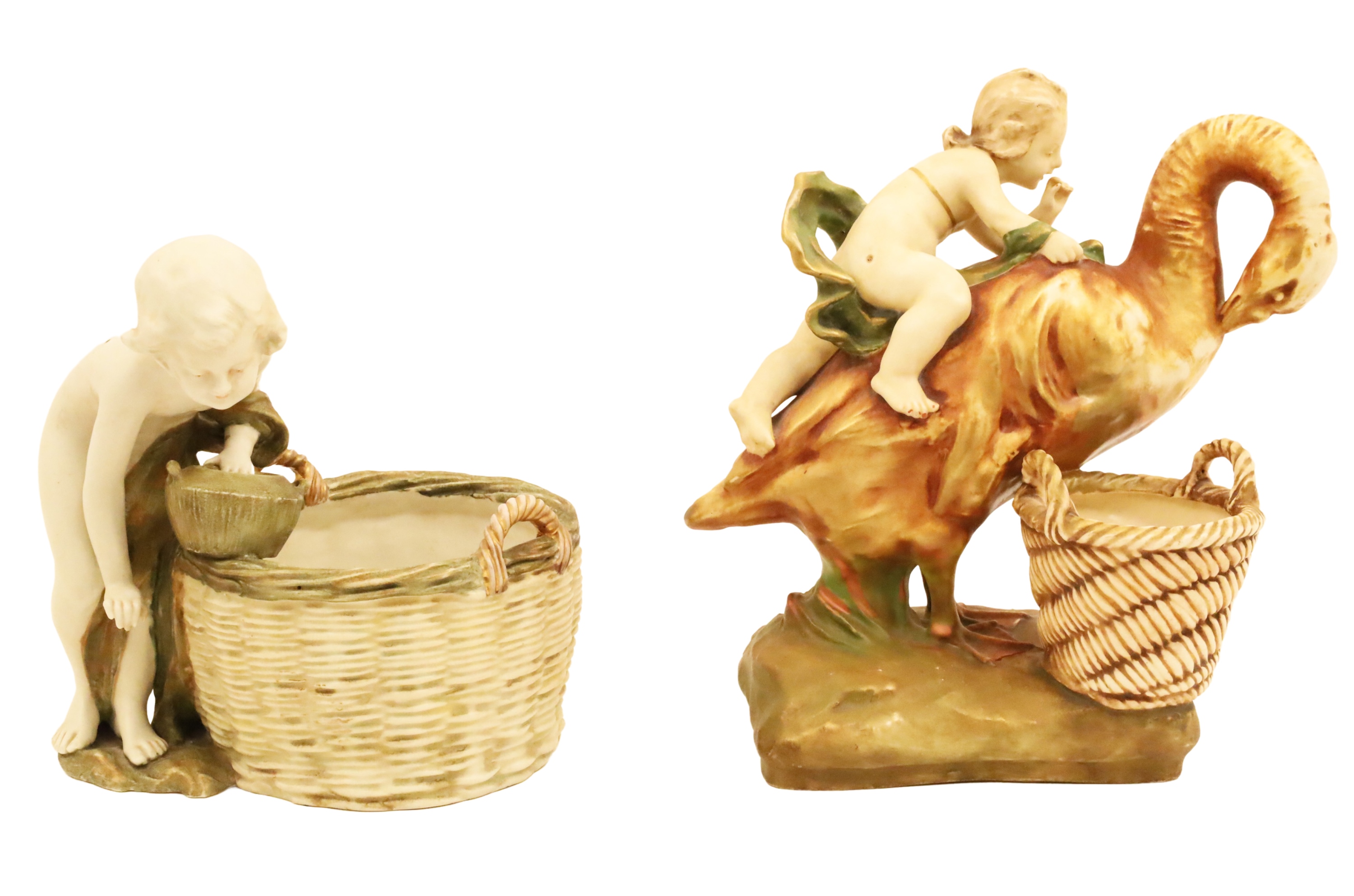 TWO PIECES OF AMPHORA PORCELAIN Two