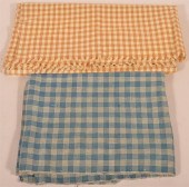 TWO PIECES OF ANTIQUE CHECKED