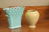 TWO PIECES OF ART POTTERY. A R