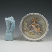 Two pieces of art pottery incl
