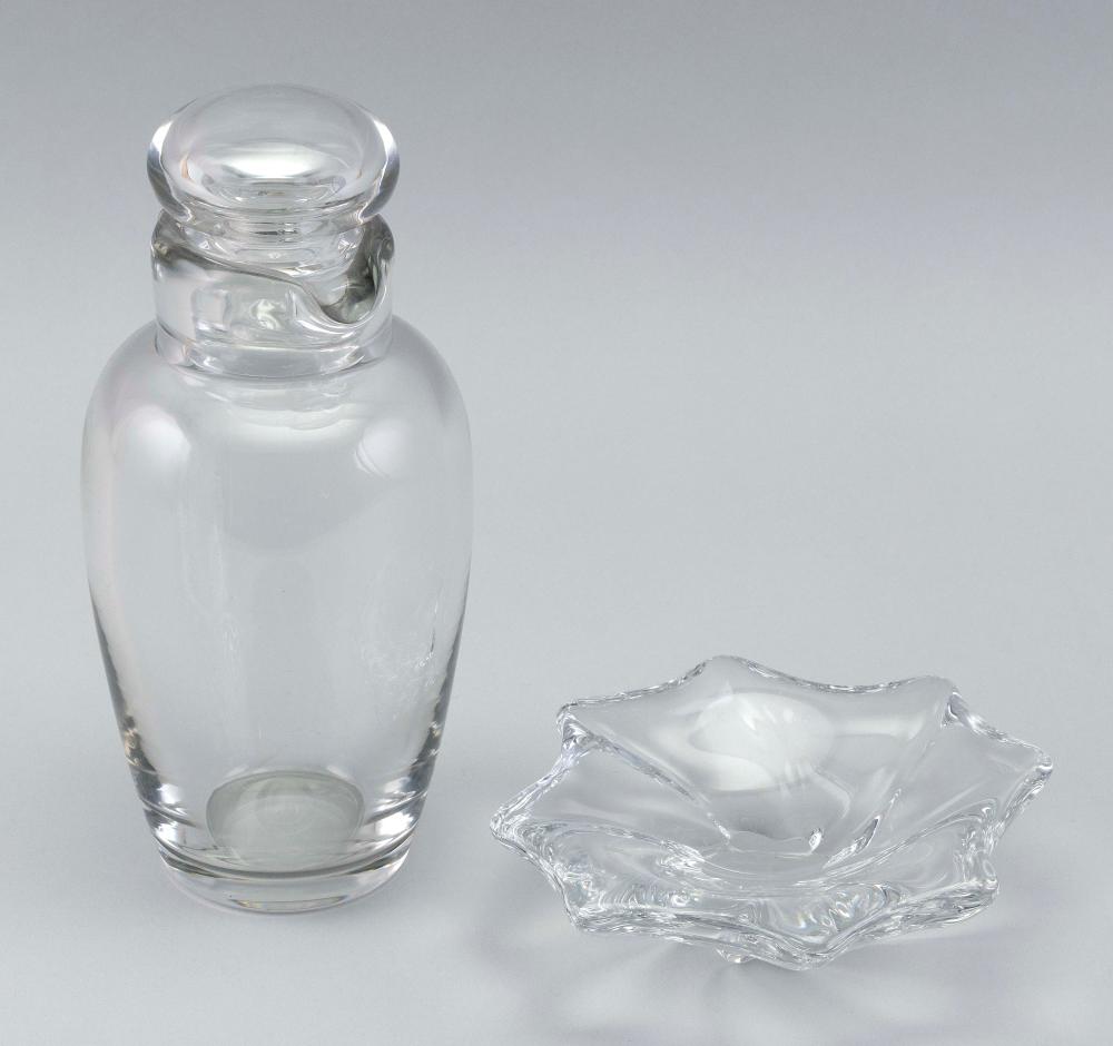 TWO PIECES OF BACCARAT CRYSTAL