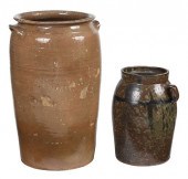 TWO PIECES OF CAROLINA POTTERY