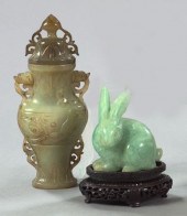 Two Pieces of Carved Jade,  co