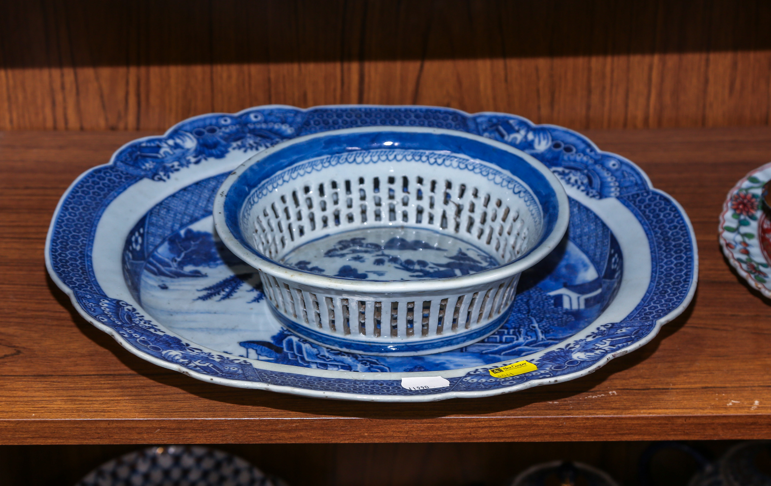 TWO PIECES OF CHINESE BLUE &
