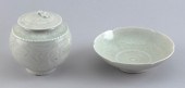 TWO PIECES OF CHINESE CELADON