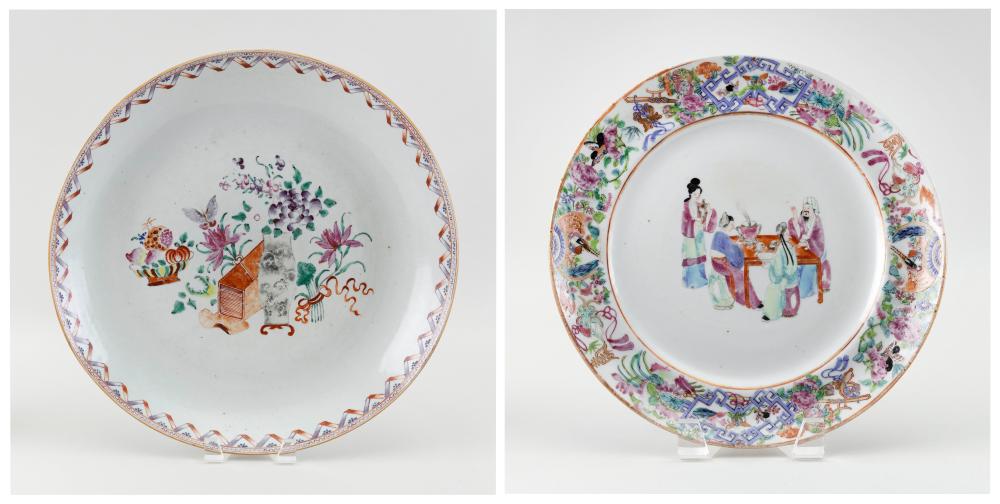TWO PIECES OF CHINESE FAMILLE