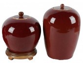 TWO PIECES OF CHINESE SANG-DE-