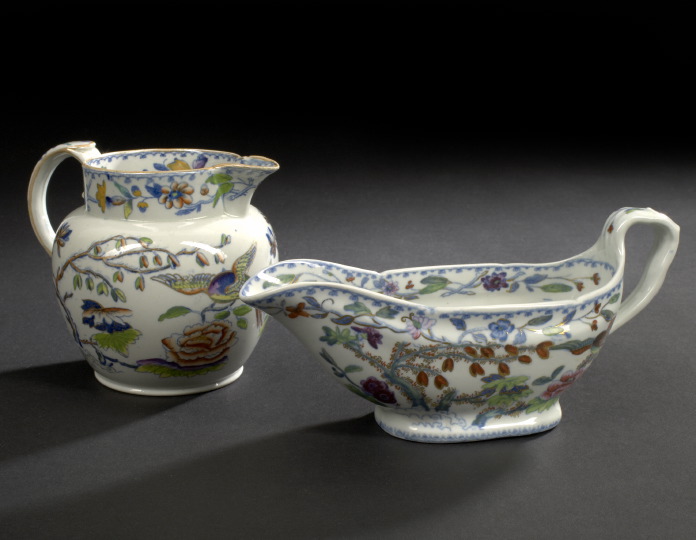 Two Pieces of Davenport Parcel-Gilt
