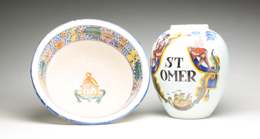 TWO PIECES OF DELFT. Twentieth
