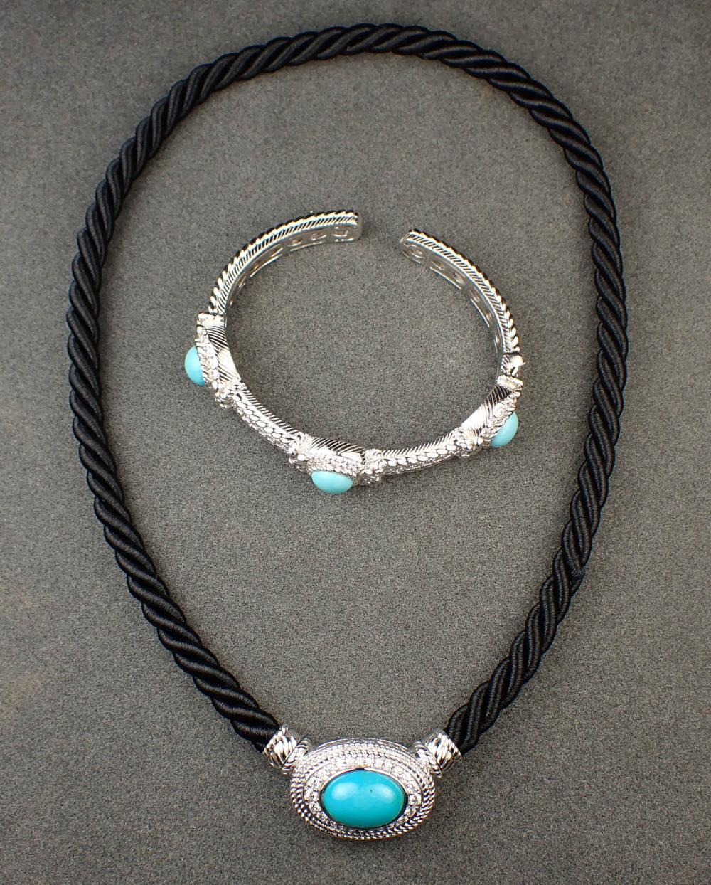 TWO PIECES OF DESIGNER JEWELRY BY