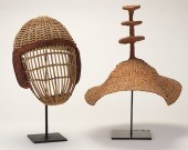 TWO PIECES OF ETHNOGRAPHIC HEA