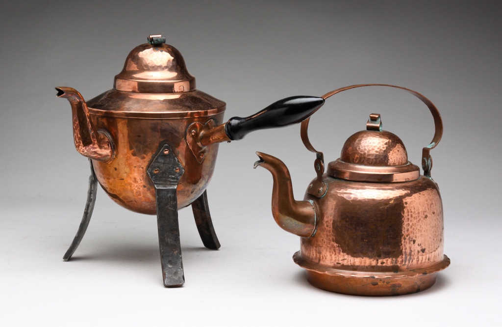 TWO PIECES OF EUROPEAN COPPER.