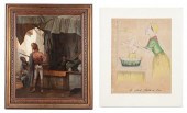 TWO PIECES OF FRENCH ILLUSTRAT