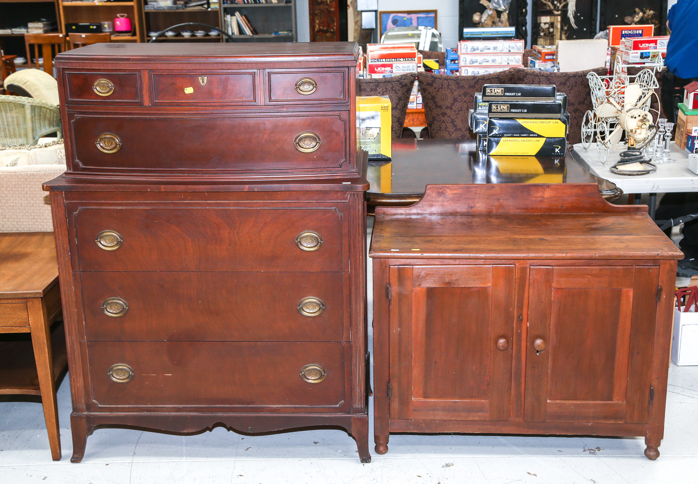 TWO PIECES OF FURNITURE