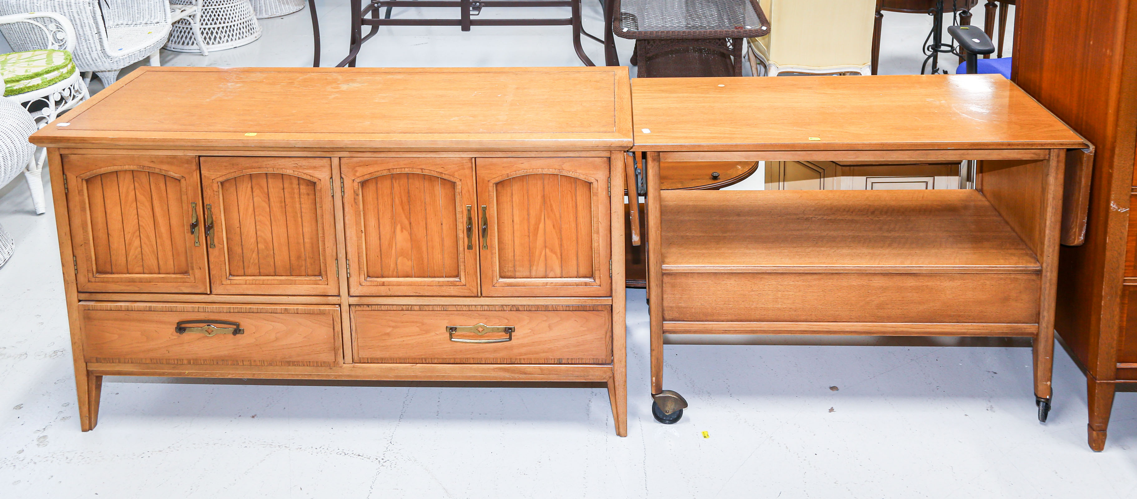 TWO PIECES OF FURNITURE Including a