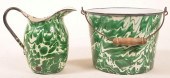 TWO PIECES OF GREEN LARGE SWIR