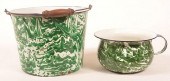 TWO PIECES OF GREEN LARGE SWIR