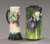 Two Pieces of Hand-Painted Ame