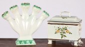 TWO PIECES OF LEEDS PEARLWARE