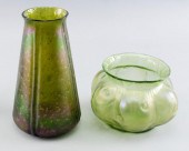 TWO PIECES OF LOETZ-TYPE IRIDE