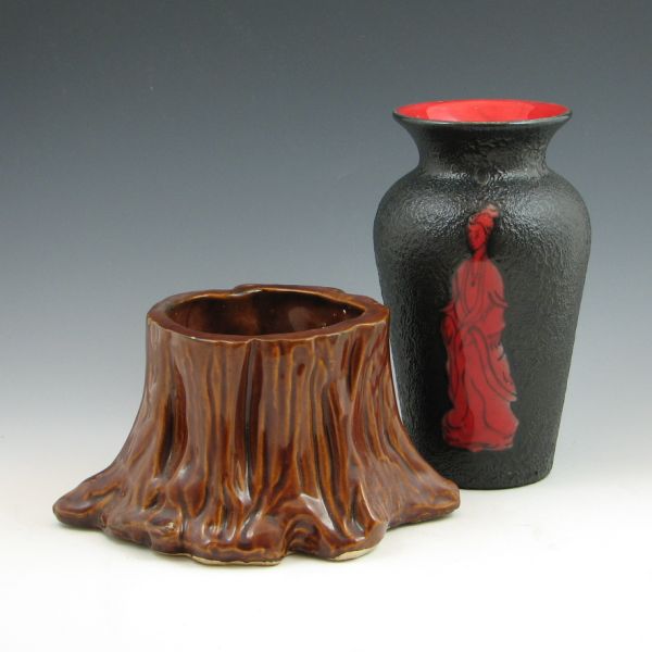 Two pieces of pottery including a