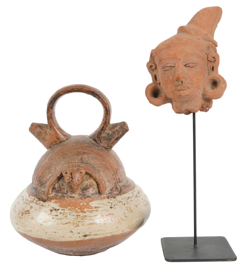 TWO PIECES OF PRIMITIVE-STYLE