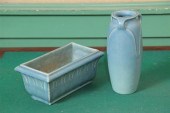 TWO PIECES OF ROOKWOOD POTTERY
