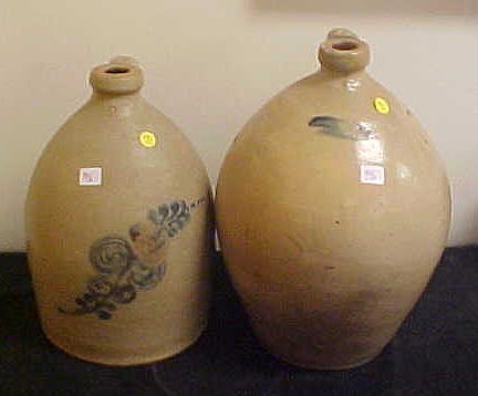 Two pieces of salt-glazed
