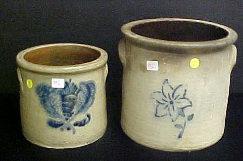 Two pieces of salt-glazed