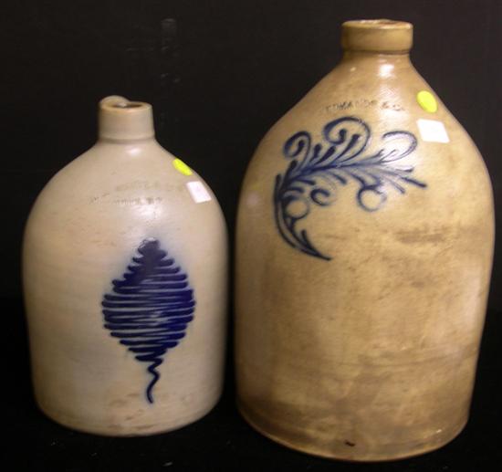 Two pieces of salt-glazed
