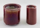 TWO PIECES OF SANG DE BOEUF PO