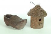 TWO PIECES OF SEWERTILE.  Amer