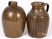 TWO PIECES OF SOUTHERN REDWARE