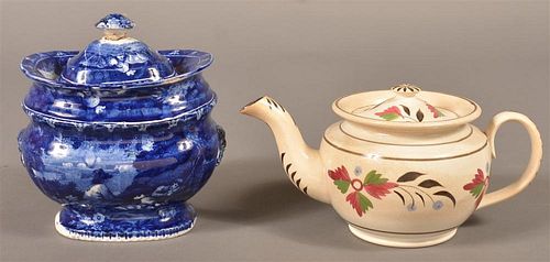 TWO PIECES OF STAFFORDSHIRE