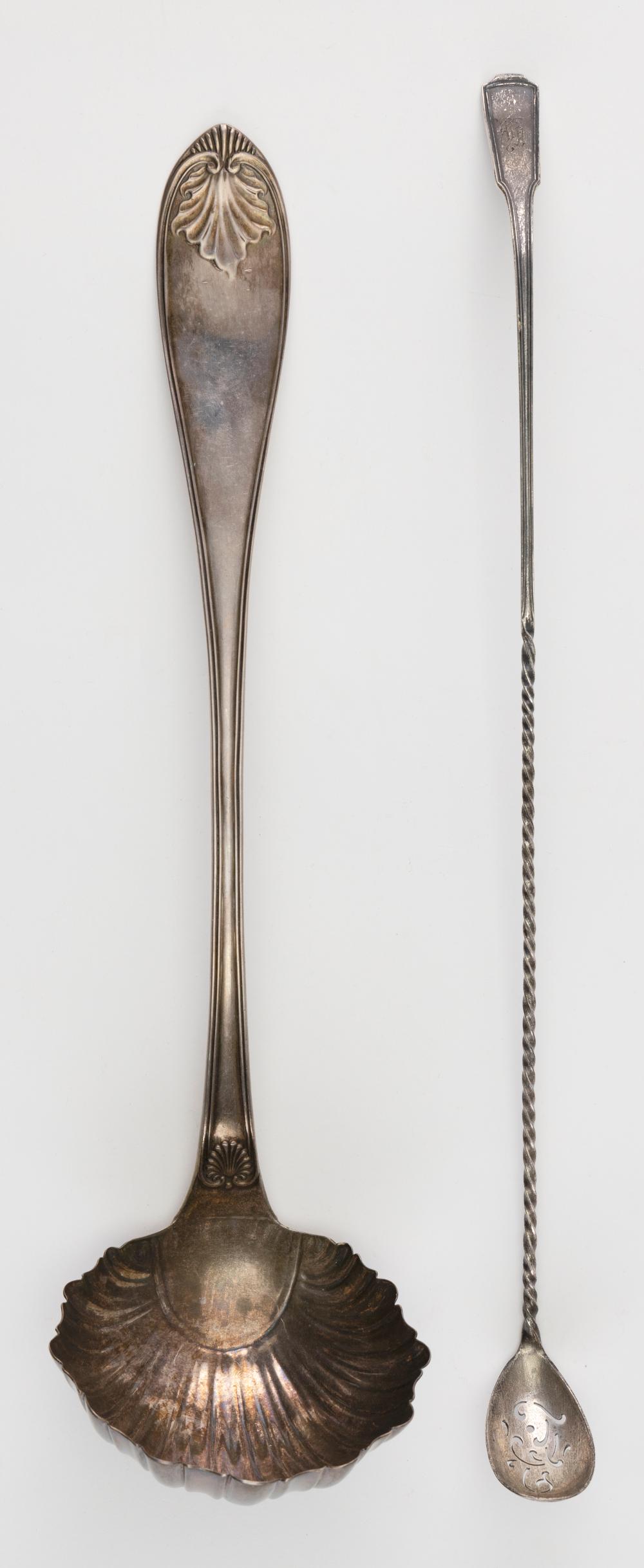 TWO PIECES OF STERLING SILVER EARLY