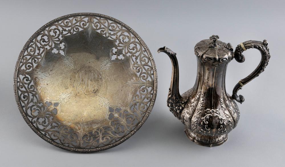 TWO PIECES OF STERLING SILVER EARLY