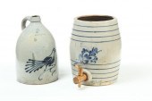 TWO PIECES OF STONEWARE.  Amer