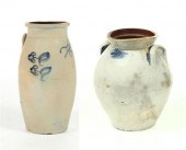 TWO PIECES OF STONEWARE.  Amer