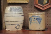 TWO PIECES OF STONEWARE. ''The