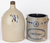 TWO PIECES OF STONEWARE<br>Two