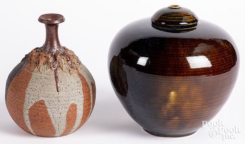 TWO PIECES OF STUDIO POTTERYTwo