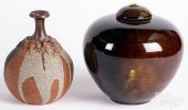 TWO PIECES OF STUDIO POTTERYTw