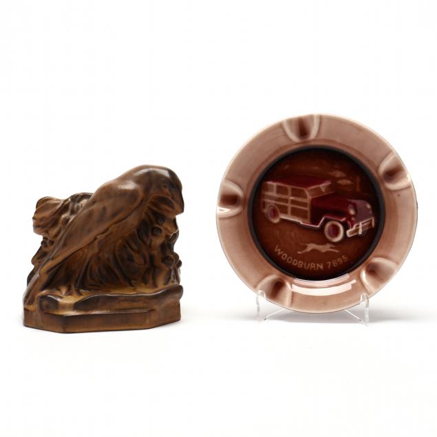 TWO PIECES OF VINTAGE ROOKWOOD