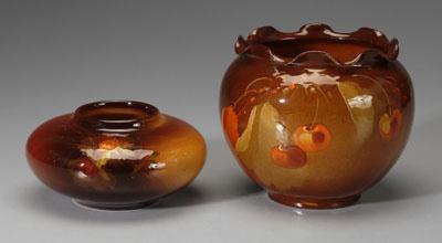 Two pieces Owens art pottery,
